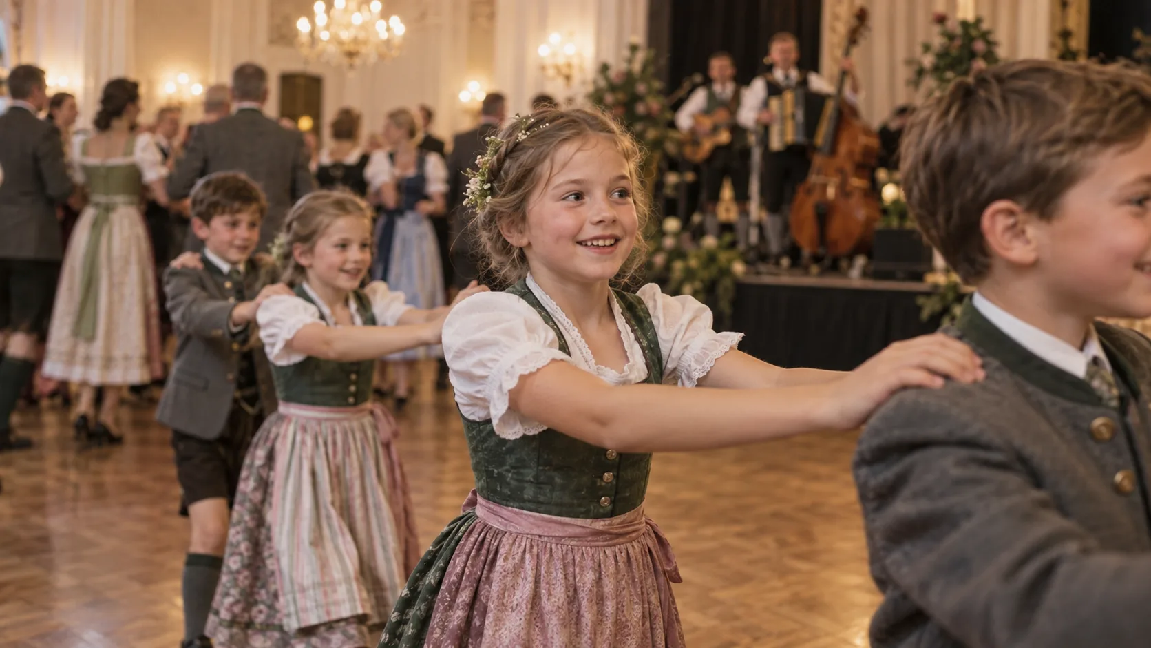Oberlandlerball in Graz: Kinderpolonaise, Steireranzug und ein Verein mit 24 Bauern
