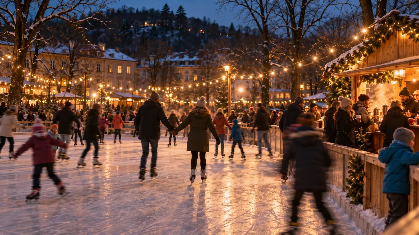Grazer Winterwelt: Eislaufen unter dem Schloßberg